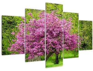 Slika cvjetajućeg stabla na livadi (150x105 cm)