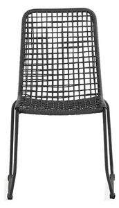 Vrtna stolica Comfort Garden 122689x59x55cm, Tamno sivo, Metal, Uže