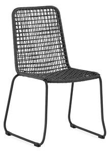 Vrtna stolica Comfort Garden 122689x59x55cm, Tamno sivo, Metal, Uže