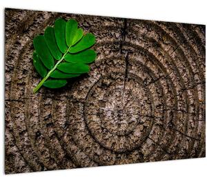 Slika lista na deblu drveta (90x60 cm)