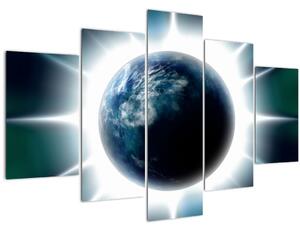 Slika osvijetlenog planeta (150x105 cm)