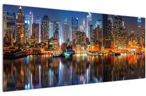 Slika Manhattana noću (120x50 cm)