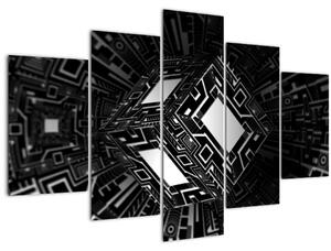 Slika apstraktne kocke (150x105 cm)