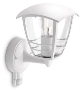 Philips 15388/31/16 - Vanjska zidna svjetiljka sa senzorom MYGARDEN CREEK 1xE27/60W IP44
