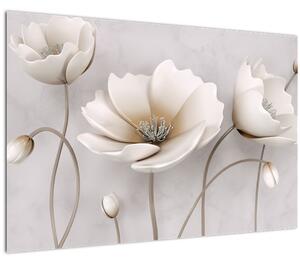 Slika bijelog cvijeća (90x60 cm)