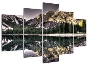 Slika jezera u planinama (150x105 cm)