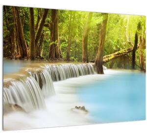 Slika vodopada Huai Mae Kamin u šumi (70x50 cm)