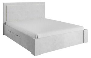 Zondo Bračni krevet 160 cm Atalen (sivi beton) (s prostorom za odlaganje). 1034023