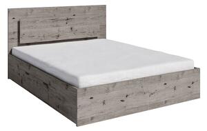Zondo Bračni krevet 160 cm Talago (hrast welington) (s prostorom za odlaganje a LED rasvjetom). 1034206