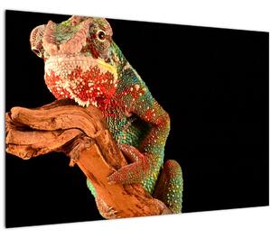 Slika kameleona na grani (90x60 cm)