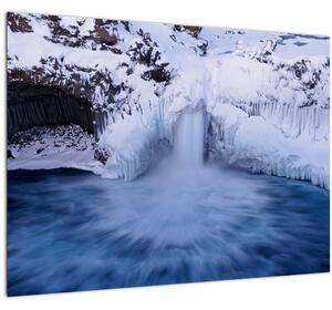Slika vodopada zimi (70x50 cm)