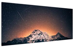 Slika zvjezdanog neba s planinama (120x50 cm)