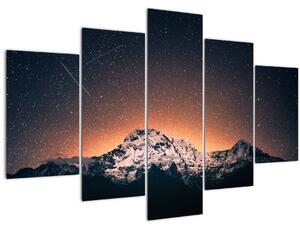 Slika zvjezdanog neba s planinama (150x105 cm)