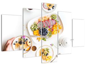Slika tanjura s voćem na stolu (150x105 cm)