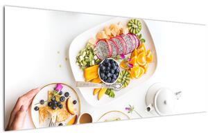 Slika tanjura s voćem na stolu (120x50 cm)