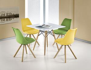 Zondo Blagovaonski stol Priscilla kwadrat (za 4 osobe) (bijela + prirodna). 770459