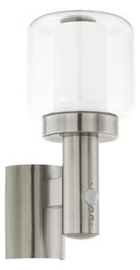 Eglo 95017 - Vanjska zidna svjetiljka sa senzorom POLIENTO 1xE27/40W IP44