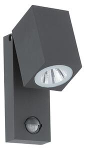 Eglo 96287 - LED vanjska zidna svjetiljka sa senzorom SAKEDA LED/5W/230V IP44