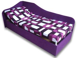 Zondo Jednostruki krevet (kauč) 80 cm Abigail (Gusto 10 + Ljubičasta 49) (L). 793050