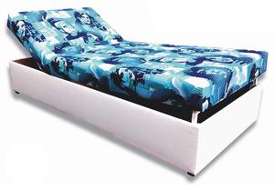 Zondo Jednostruki krevet (kauč) 90 cm Darcy (bijela umjetna koža + Elmo 2). 793074