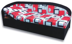 Zondo Jednostruki krevet (kauč) 80 cm Krista (crna 39 + Otawa 1a) (L). 793097