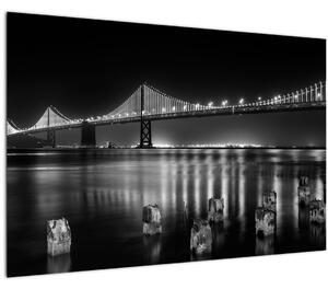 Slika - Crno-bijeli most (90x60 cm)