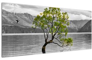 Slika stabla usred jezera (120x50 cm)