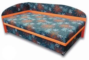 Zondo Jednostruki krevet (kauč) 100 cm Suzanna (Narančasta x104 + Valeriana vol 830) (L). 793150
