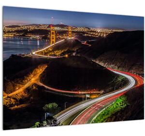 Staklena slika - Most Golden Gate (70x50 cm)