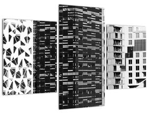 Slika crno-bijele arhitekture (90x60 cm)