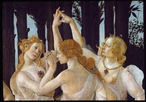 Botticelli, Sandro (Alessandro di Mariano di Vanni Filipepi) - Reprodukcija umjetnosti Spring (La Primavera), (40 x 26.7 cm)