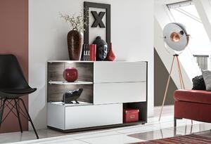 Zondo Vitrina ASM Seghill 28 PEW Skom (bijela + hrast). 1024040