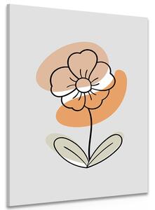 Slika minimalistički cvijet No4