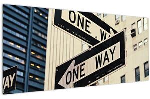 Slika - New York ONE WAY (120x50 cm)