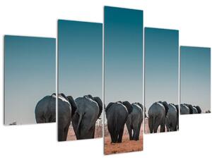 Slika - Odlazak slonova (150x105 cm)