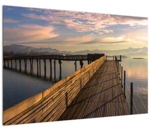 Slika - Na obali jezera Obersee (90x60 cm)