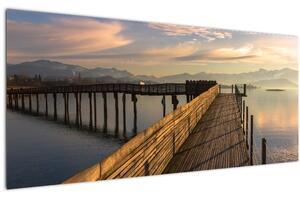 Slika - Na obali jezera Obersee (120x50 cm)