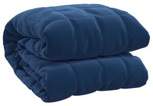 VidaXL Teška deka plava 150x200 cm 11 kg od tkanine