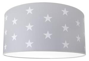Dječja stropna svjetiljka STARS GREY 2xE27/60W/230V siva