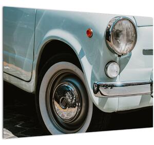 Staklena slika - Retro automobil Fiat (70x50 cm)