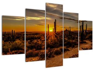 Slika - Kraj dana u pustinji Arizona (150x105 cm)