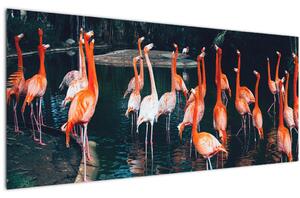 Slika jata flaminga (120x50 cm)