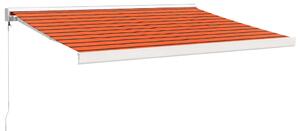 VidaXL Tenda na uvlačenje narančasto-smeđa 3x2,5 m tkanina i aluminij