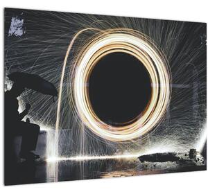 Slika - Svjetlosni šou po kiši (70x50 cm)