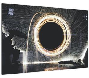 Slika - Svjetlosni šou po kiši (90x60 cm)