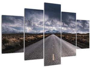 Slika ceste u pustinji (150x105 cm)