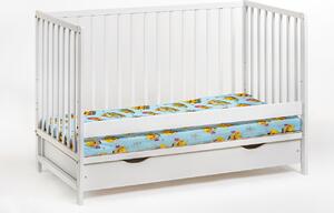 Zondo Dječji krevetić 60 cm ASM Cathi II 26 WW BCP+M (bijela) (s madracem i prostorom za odlaganje). 1024539