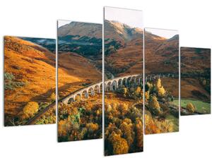 Slika mosta u škotskoj dolini (150x105 cm)