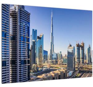 Staklena slika - Jutro u Dubaiju (70x50 cm)