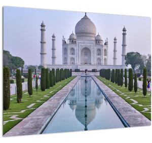 Staklena slika - Taj Mahal pri izlasku sunca (70x50 cm)